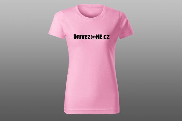 Tričko DriveZone.cz dámské růžové